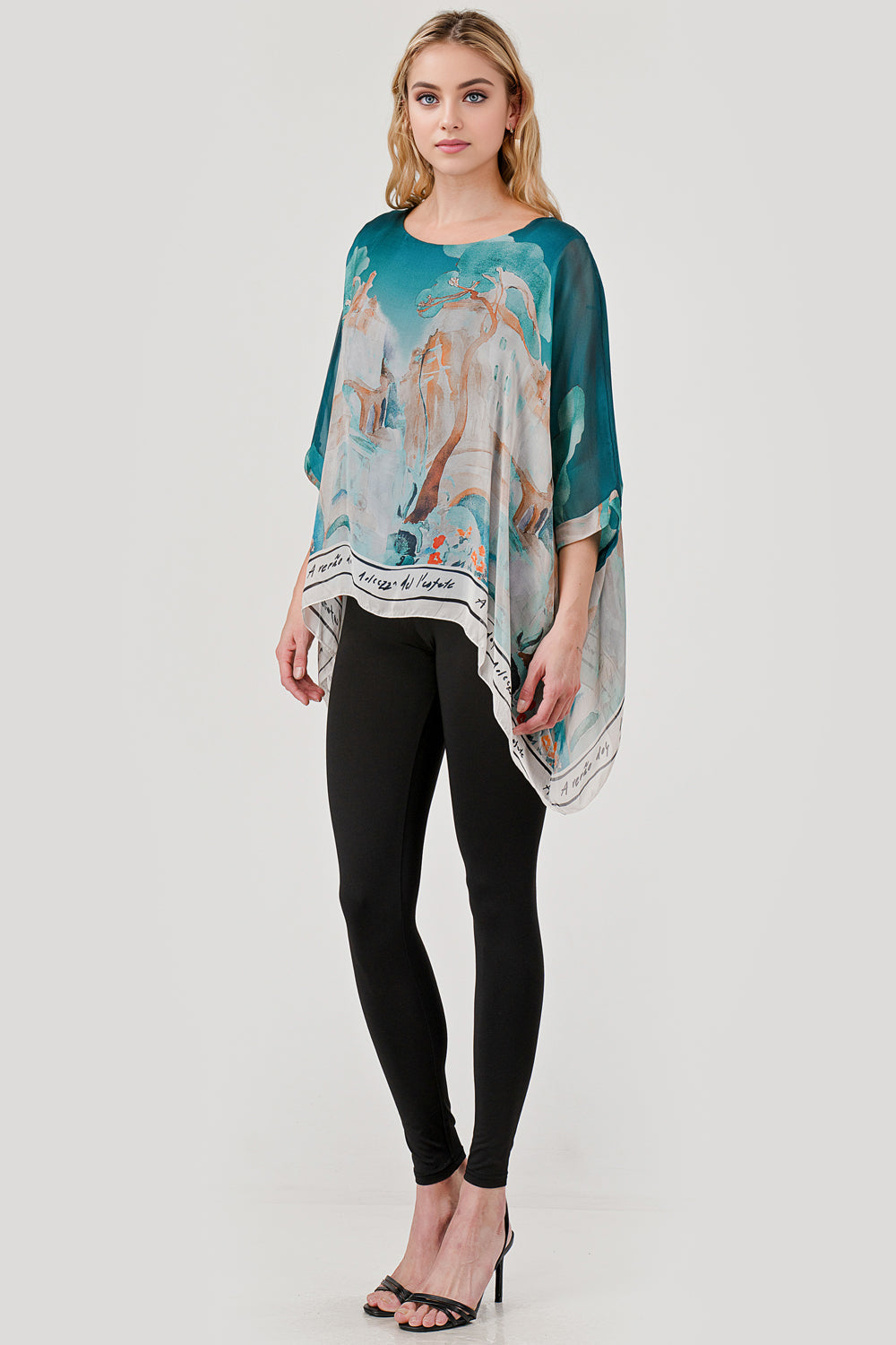 Raw Moda Love Tree Silk Top