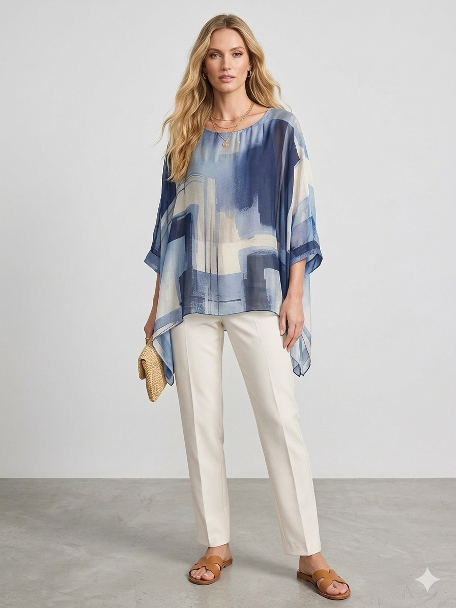 Ls Piottura Italian Silk Top