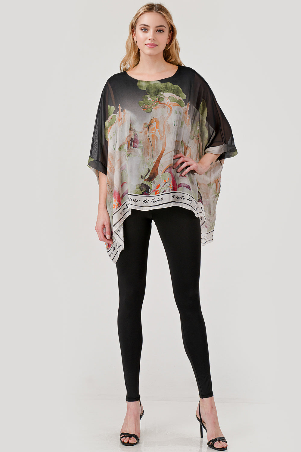 Raw Moda Love Tree Silk Top