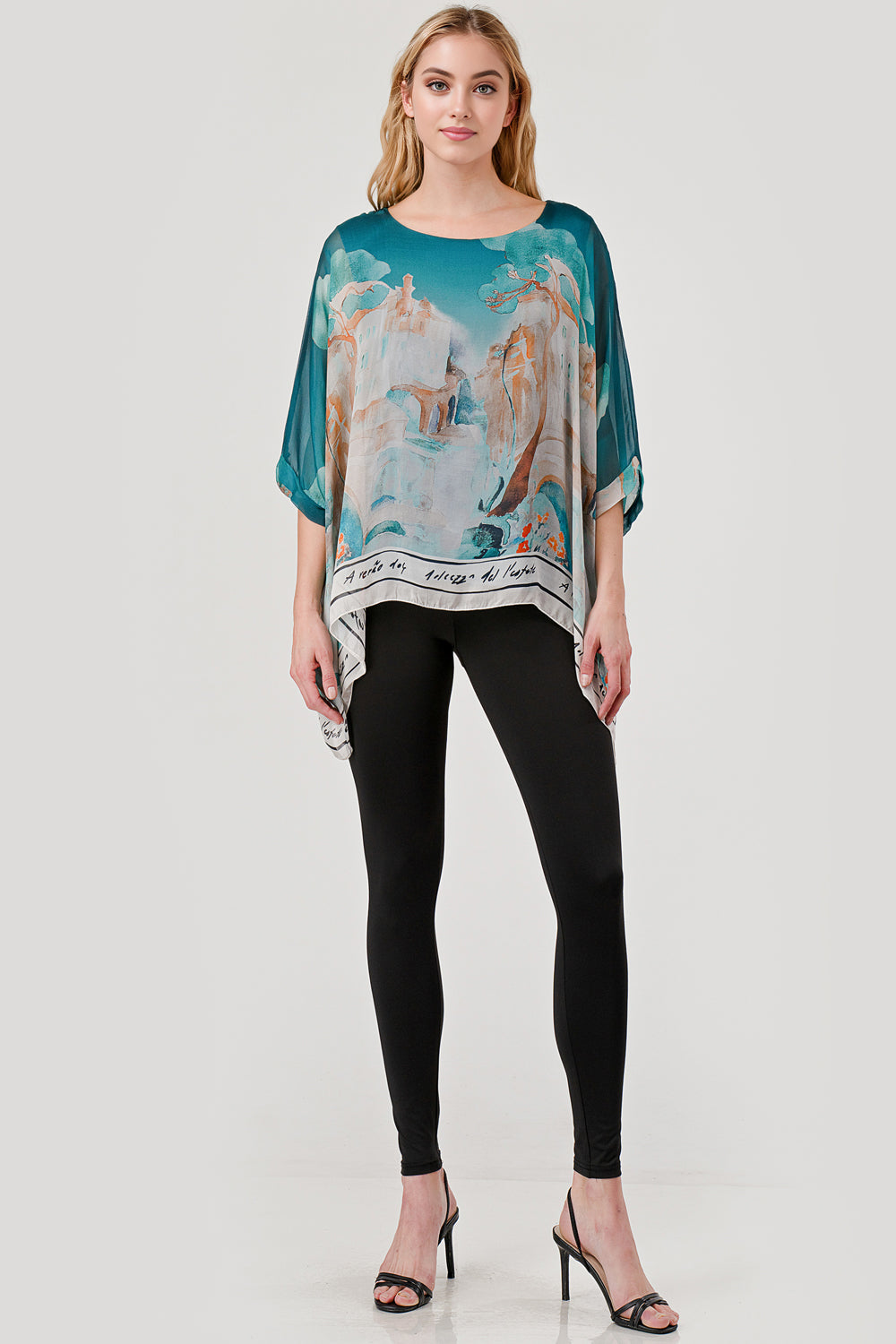 Raw Moda Love Tree Silk Top