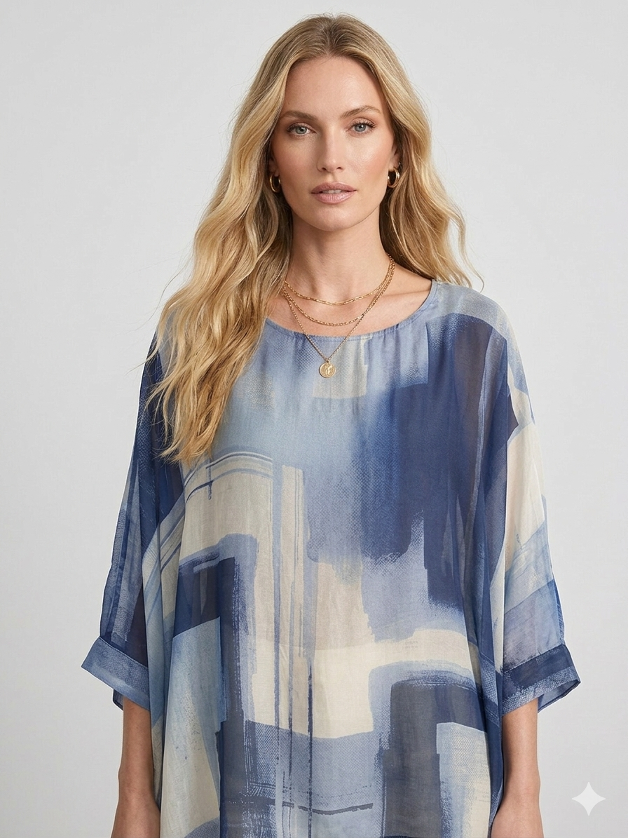 Ls Piottura Italian Silk Top